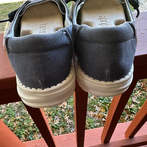 HEY DUDE WENDY CHAMBRAY NAVY WHITE 9 - Picture 4 of 5